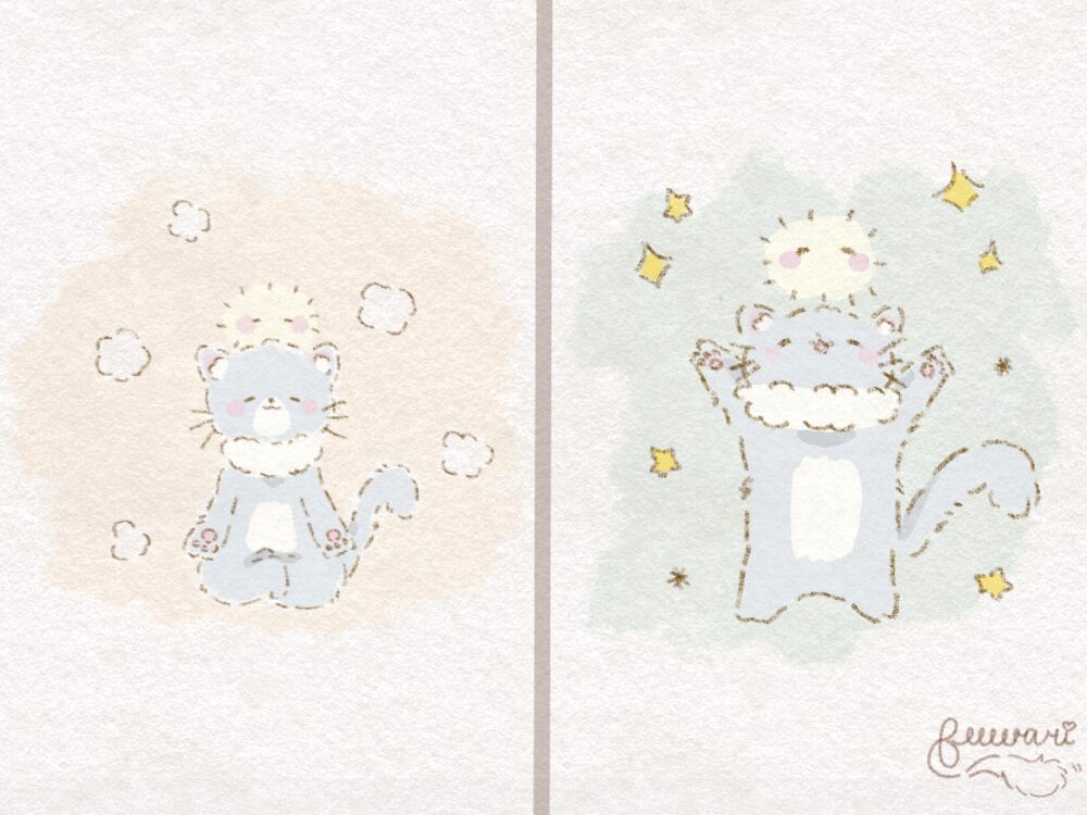 瞑想ですっきりしている画像です